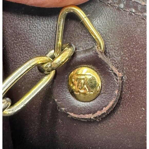 Louis Vuitton key ring coin pouch Vernis Bordeaux Pochette wallet patent leather - Picture 8 of 14